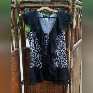 Michael Tyler Black & White Blouse